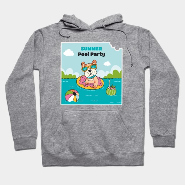 Party Pet Beach Swiming Hoodie by thexsurgent